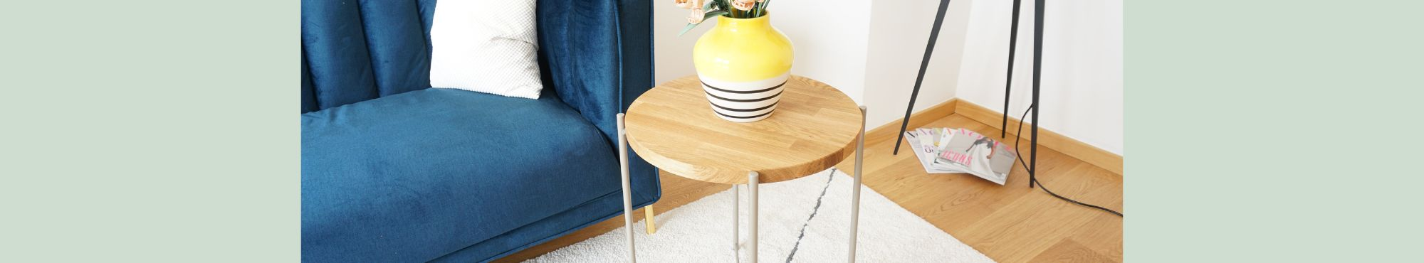 Ikea Gladom Tisch mit Deckplatte aus Holz