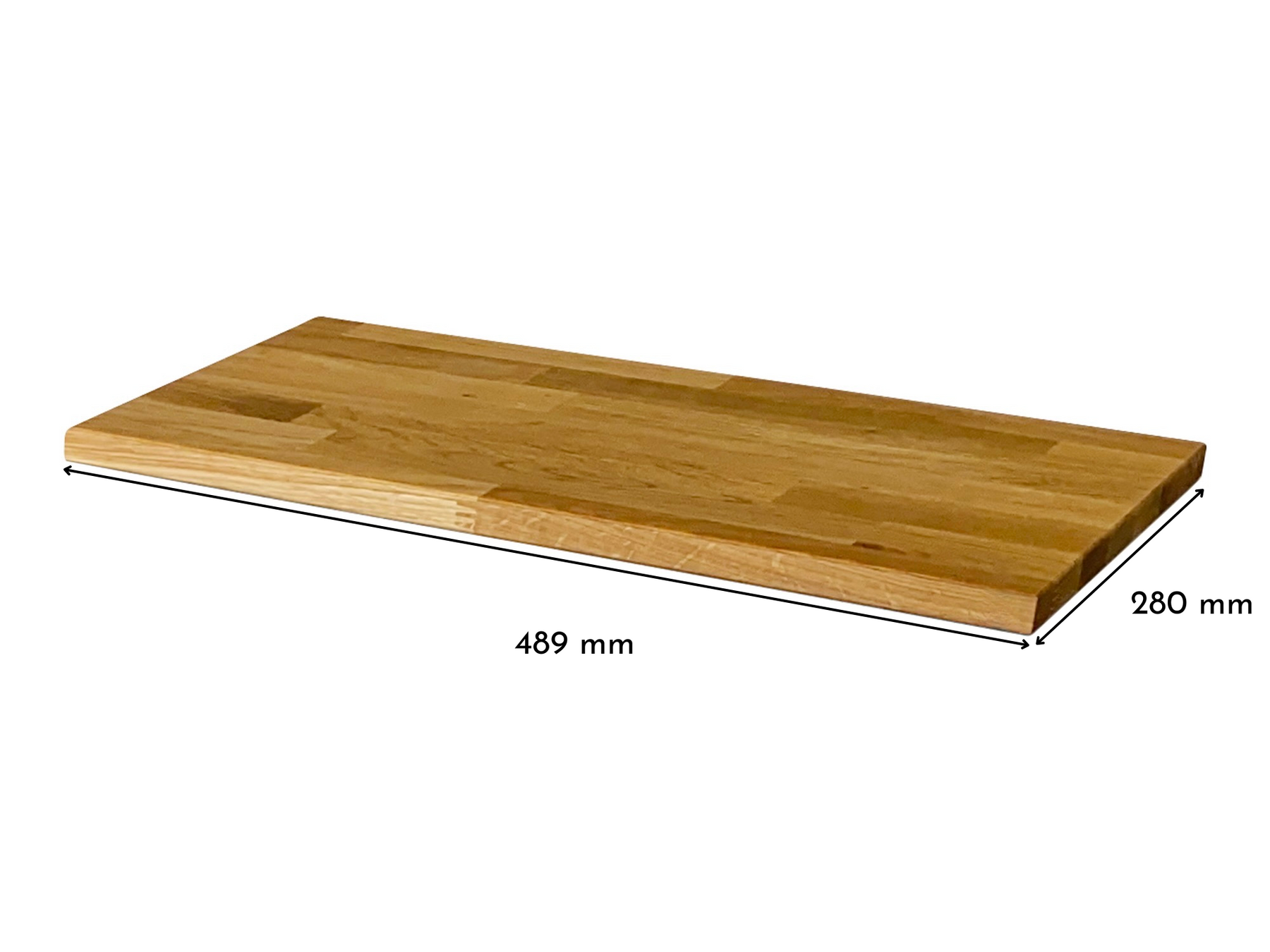 Holzplatte für Ikea Bissa 1 Eiche Natur