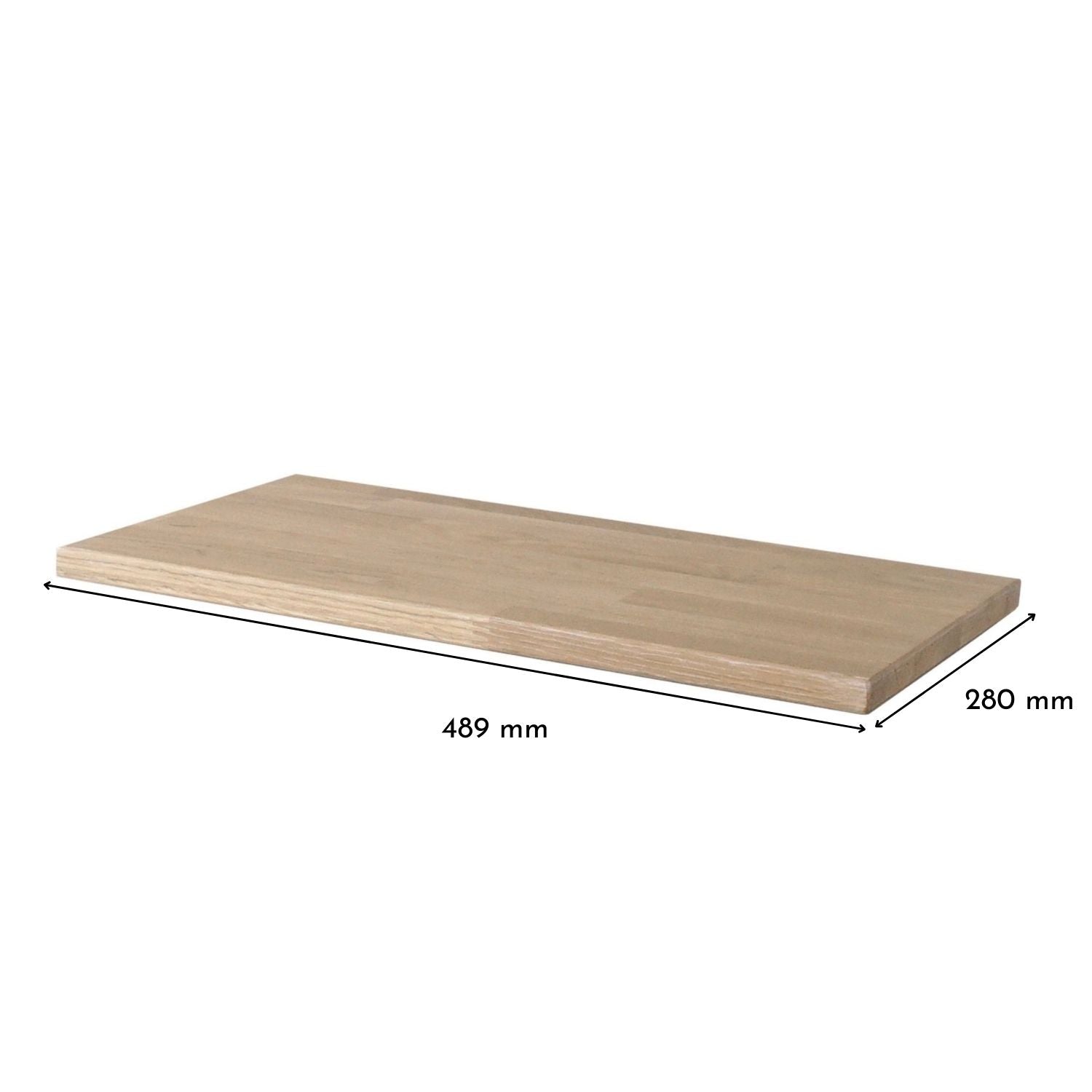 Holzplatte für Ikea Bissa 1 Eiche Weiß