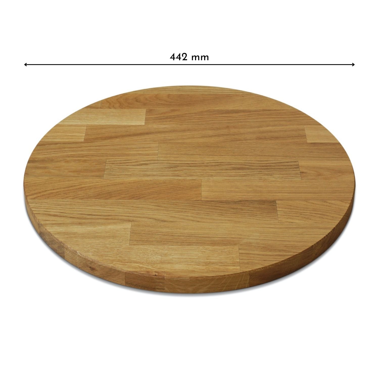 Holzplatte für IKEA Gladom Tabletttisch in Eiche Natur geölt in 26 mm Stärke - OMFORMO