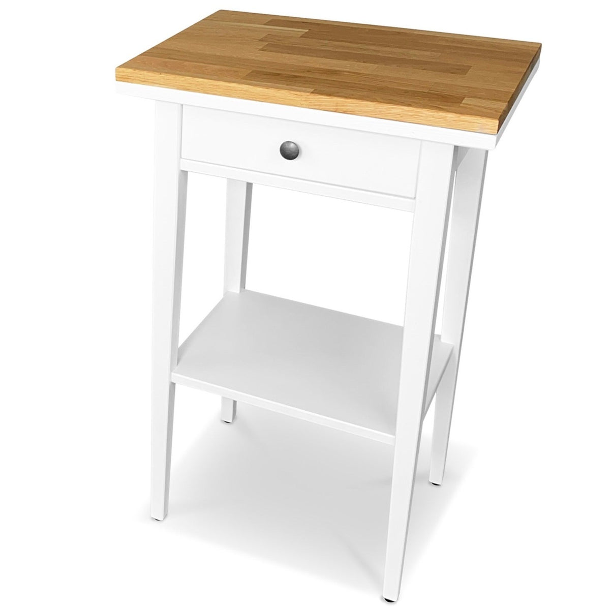 Ikea Hemnes Ablagetisch mit Holzplatte in Eiche Natur