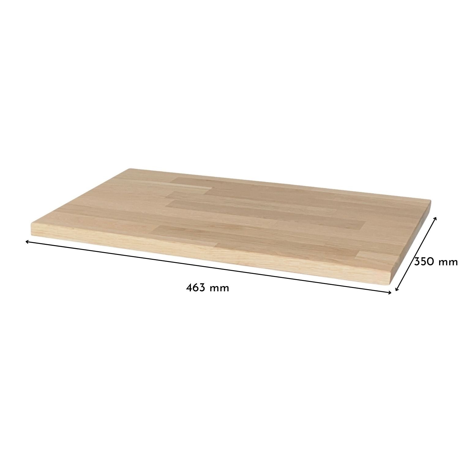 Holzplatte für Ikea Hemnes Ablagetisch Eiche Weiß geölt
