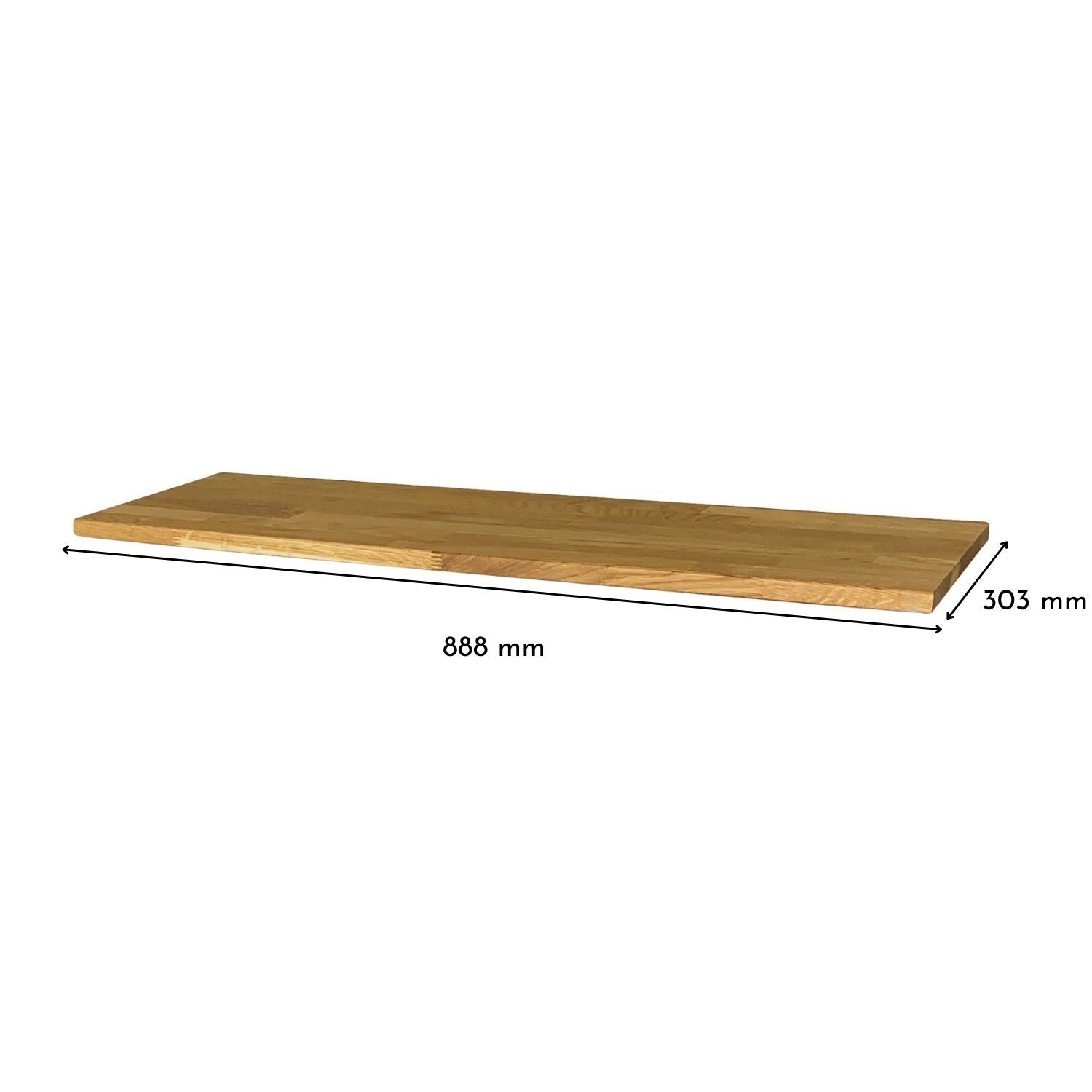 Deckplatte in Eiche Natur für Ikea Hemnes Schuhschrank mit 2 Fächern