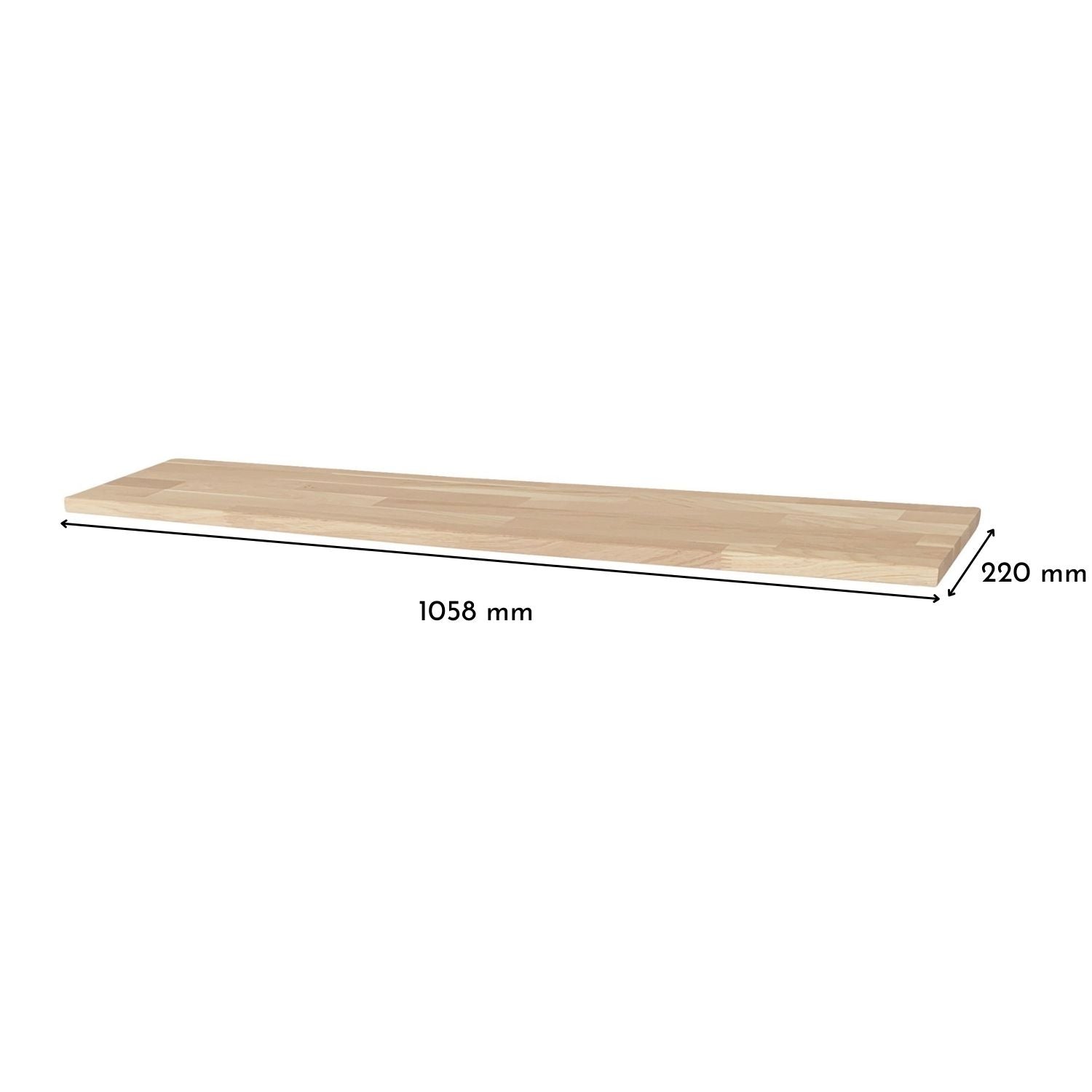 Deckplatte in Eiche Weiß für Ikea Hemnes Schuhschrank mit 4 Fächern