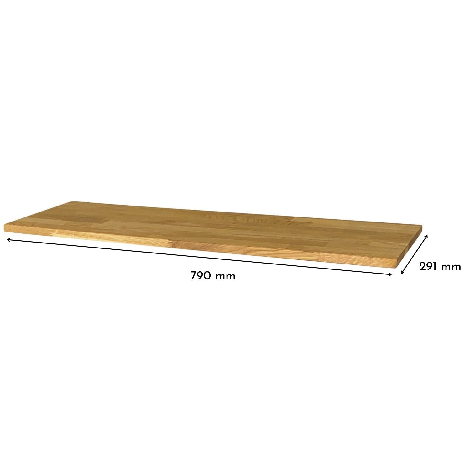 Holzplatte mit Maßen für Ikea Ställ, 3 Fächer, Eiche Natur geölt