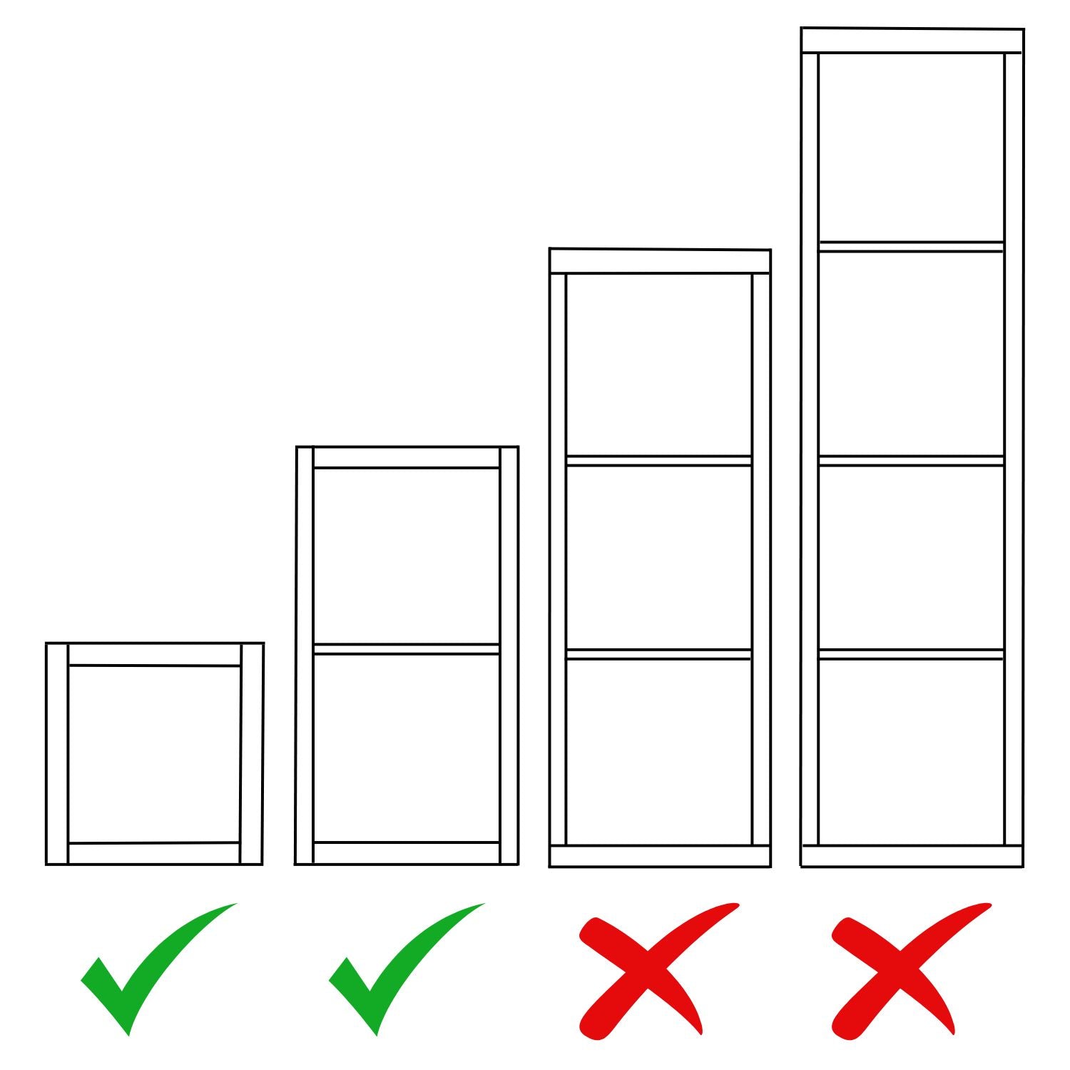 Holzplatte für IKEA Kallax Hinweisbild - OMFORMO