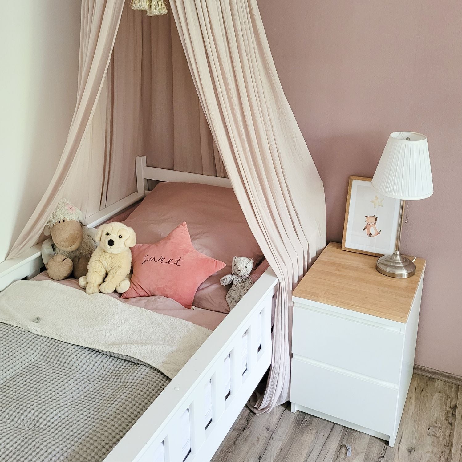 Holzplatte für IKEA Malm Nachttisch - OMFORMO