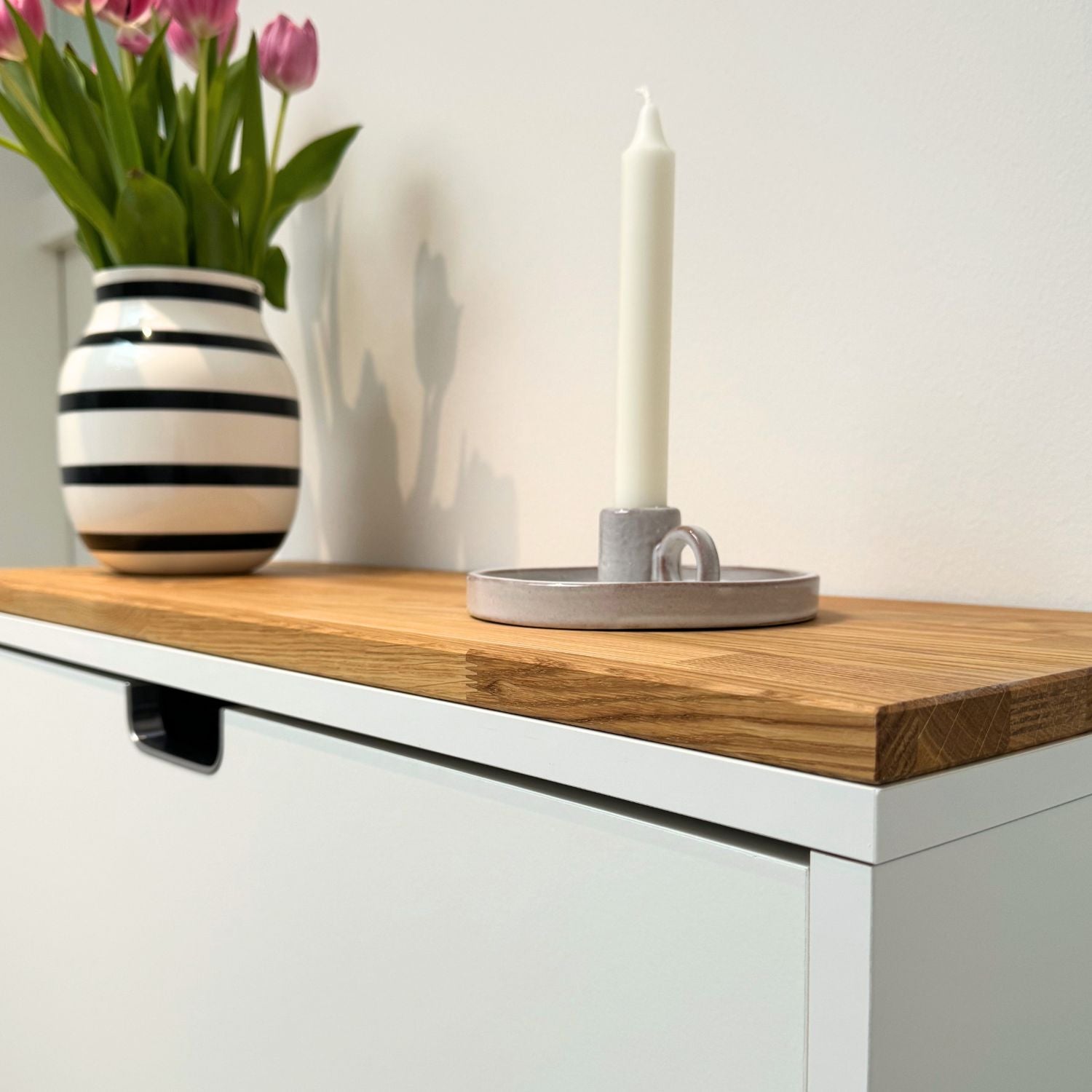 Ikea Ställ Schuhschrank mit Holzplatte Eiche Natur Detailbild