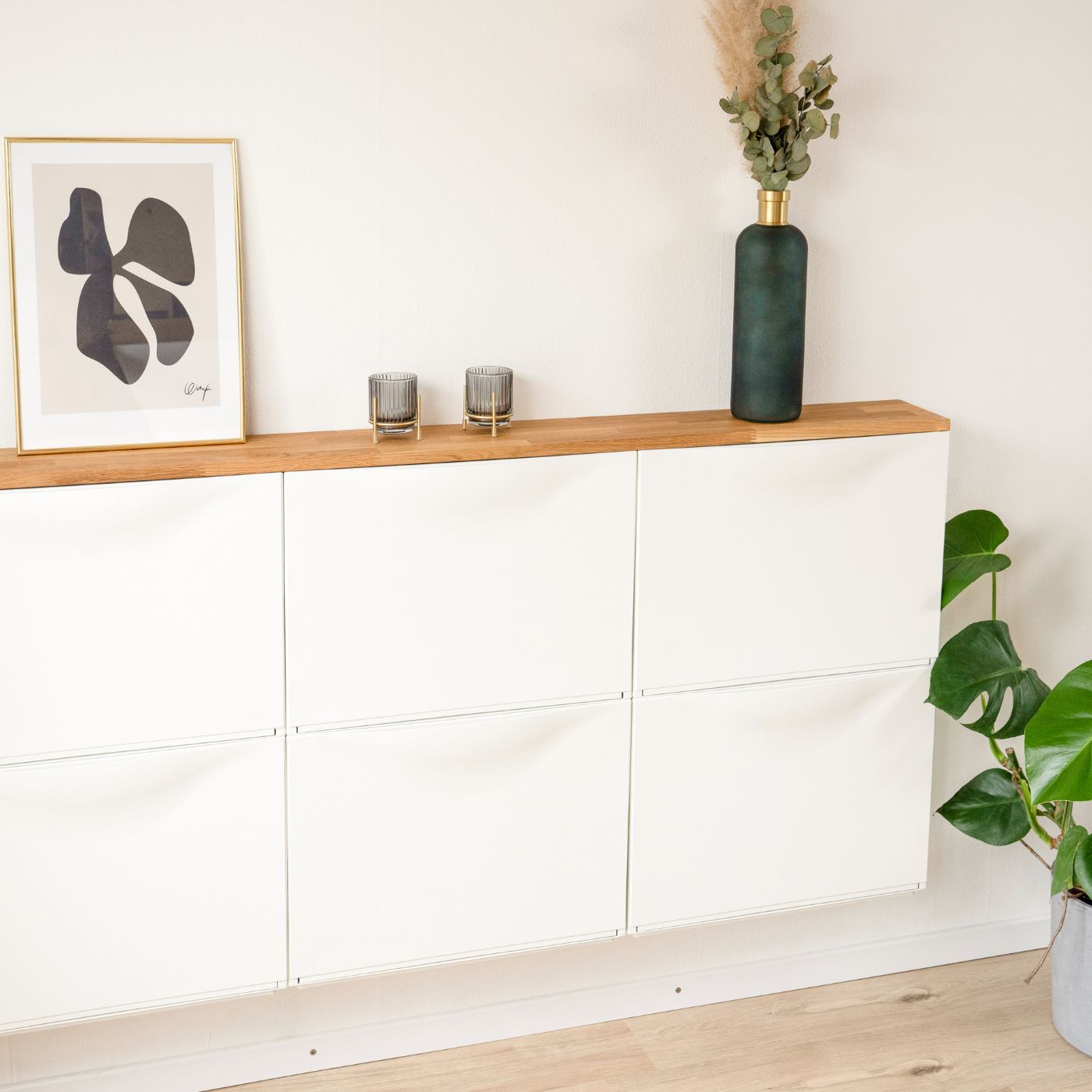 IKEA TRONES 3 mit Deckplatte Eiche