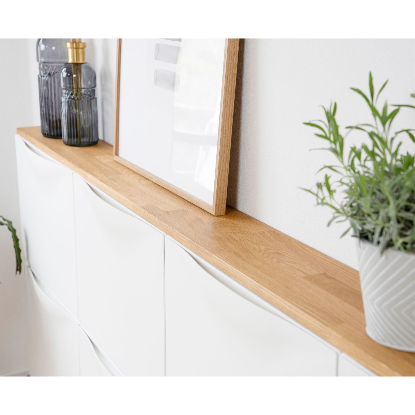 IKEA TRONES 4 mit Deckplatte Eiche