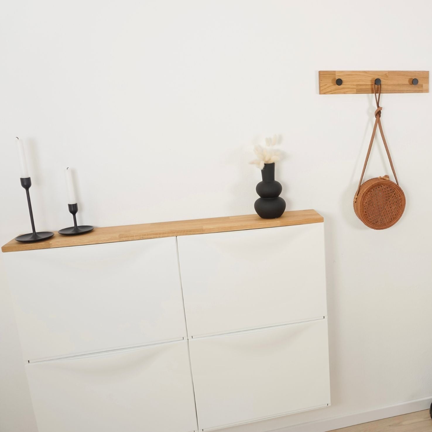 Holzplatte für IKEA Trones Schuhschrank 2 Fächer breit - OMFORMO