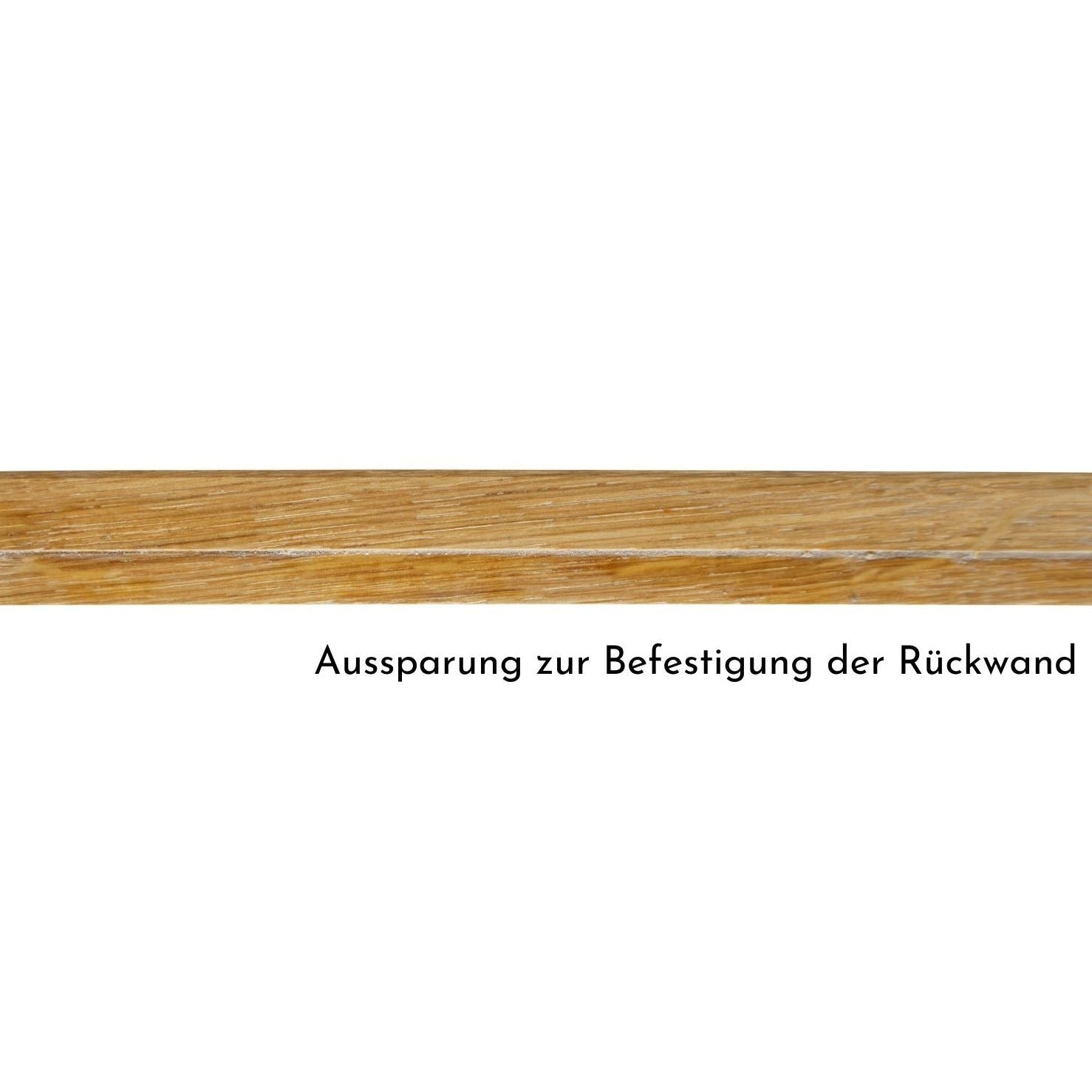 Malm Kommode mit Massivholzdeckplatte aus Eiche Natur geölt Aussparung zur Befestigung der Rückwand