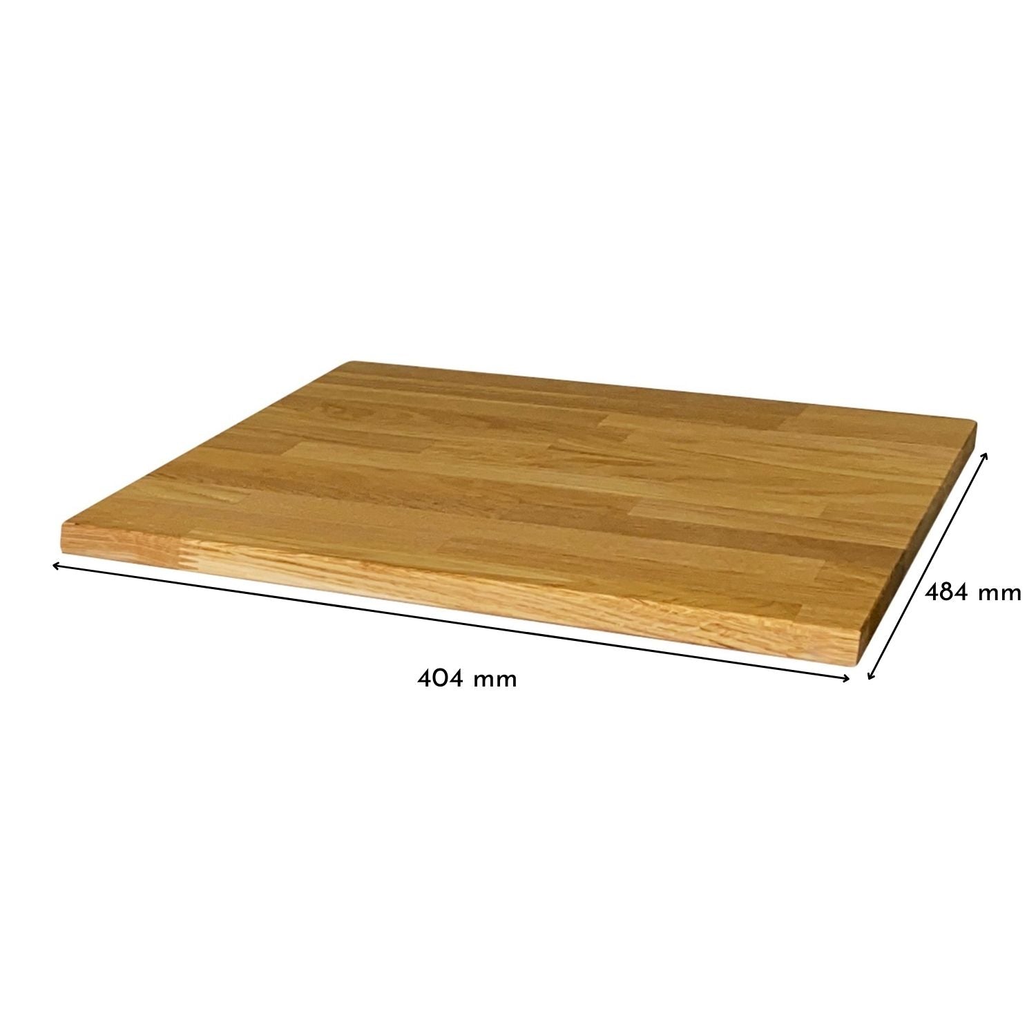 Deckplatte für Ikea Malm Nachttisch in Eiche Natur geölt, Stärke 19 mm