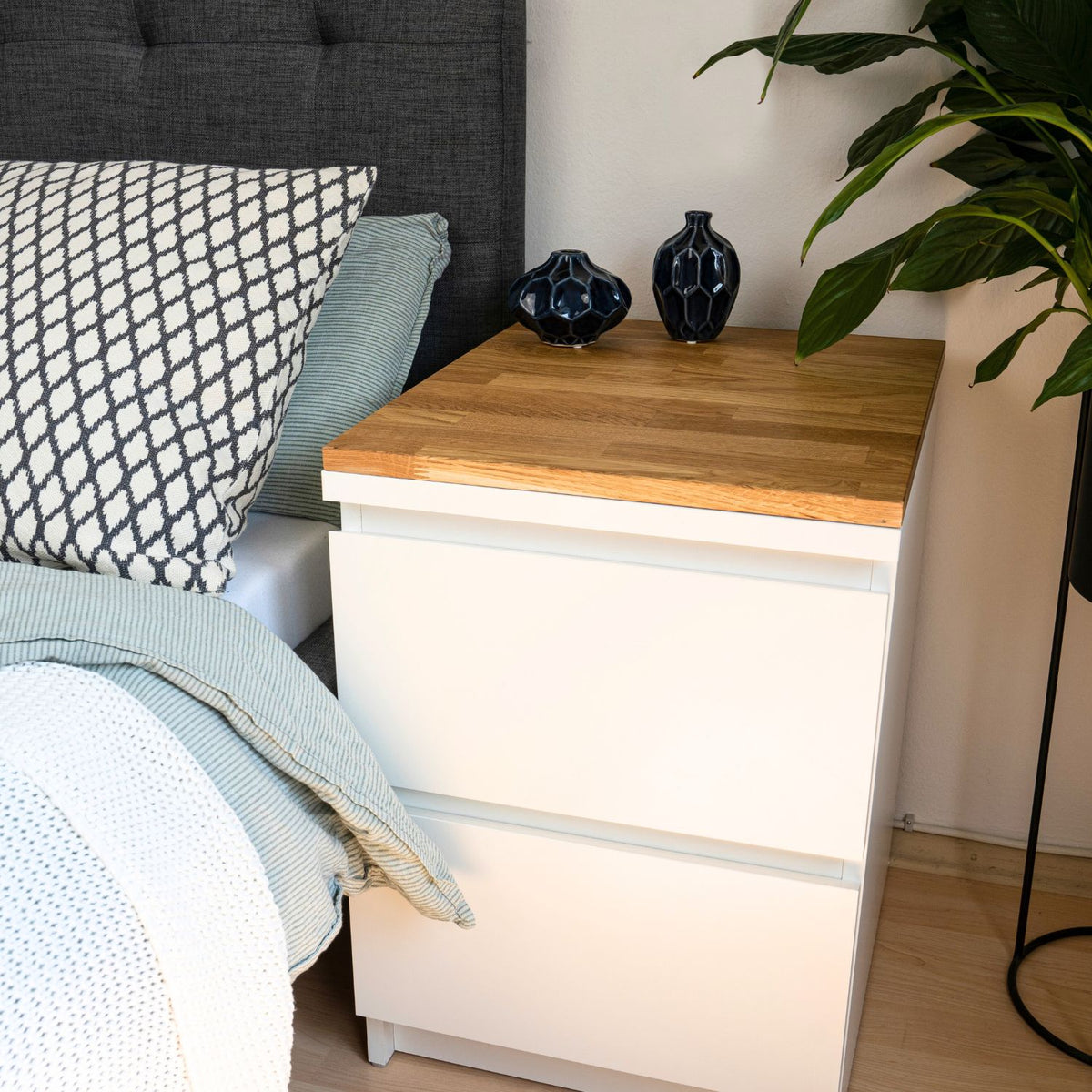 Holzplatte für IKEA Malm Nachttisch - OMFORMO