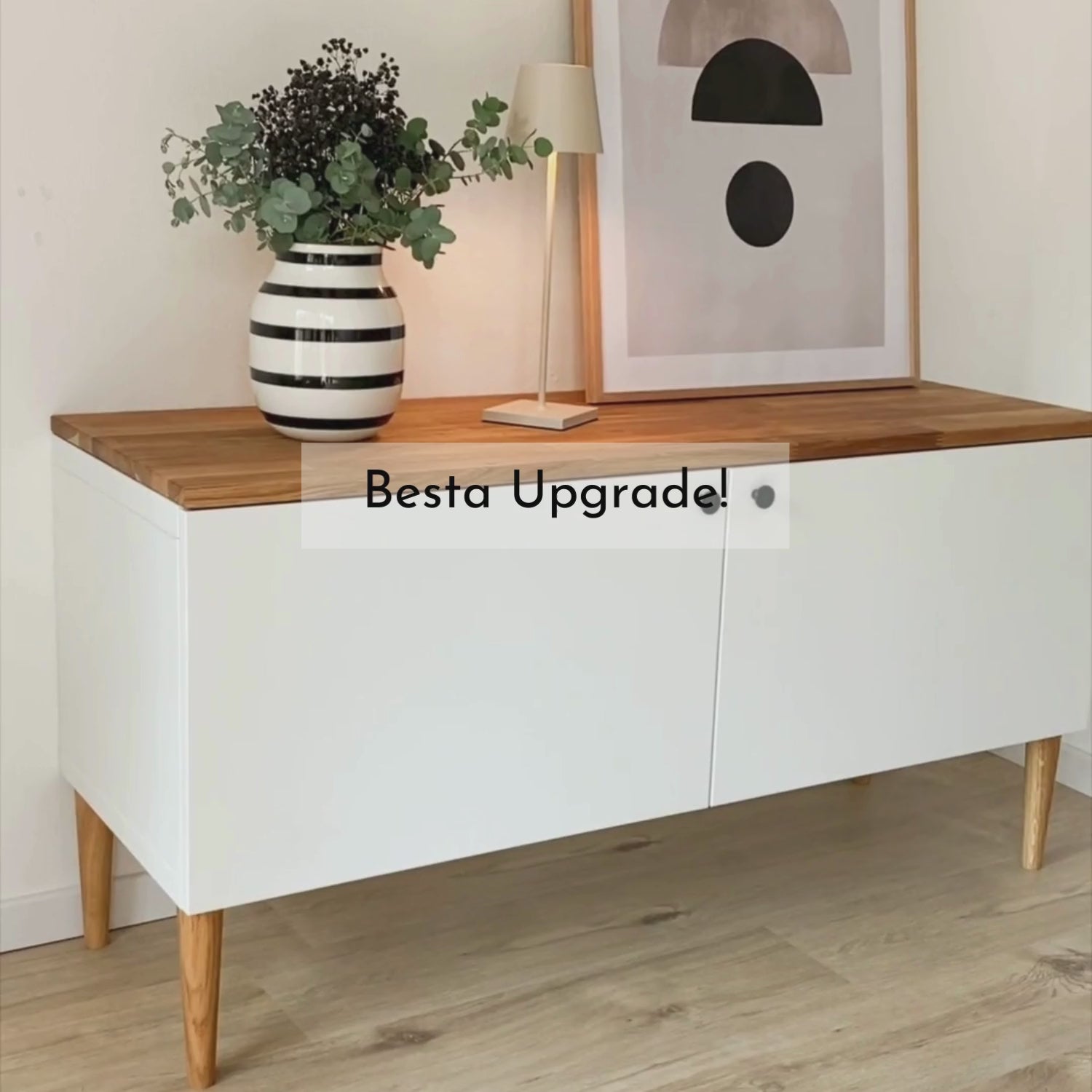 Ikea Besta 2 Aufbau mit Deckplatte, Möbelfüßen und Knöpfen