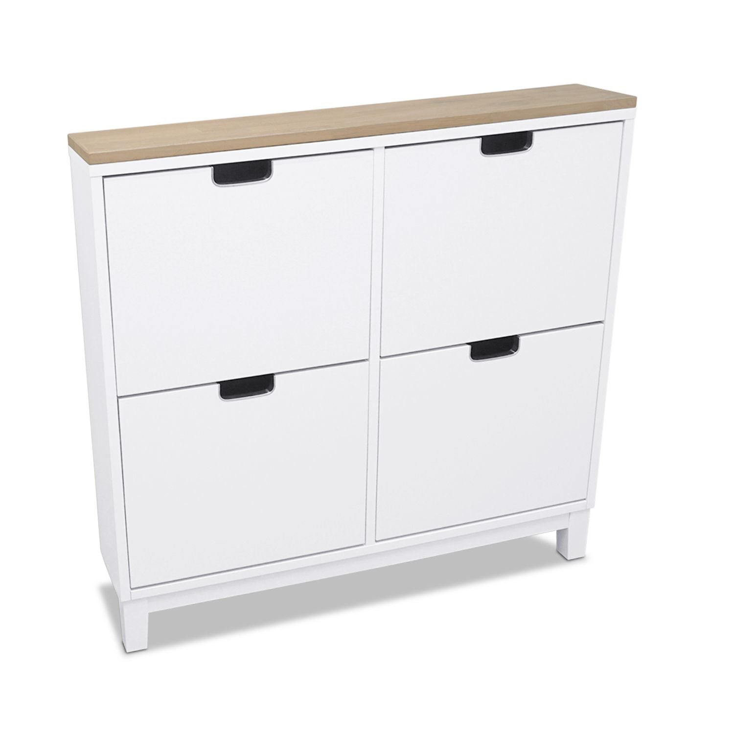 Ikea Ställ Schuhschrank mit Deckplatte Eiche Weiß geölt