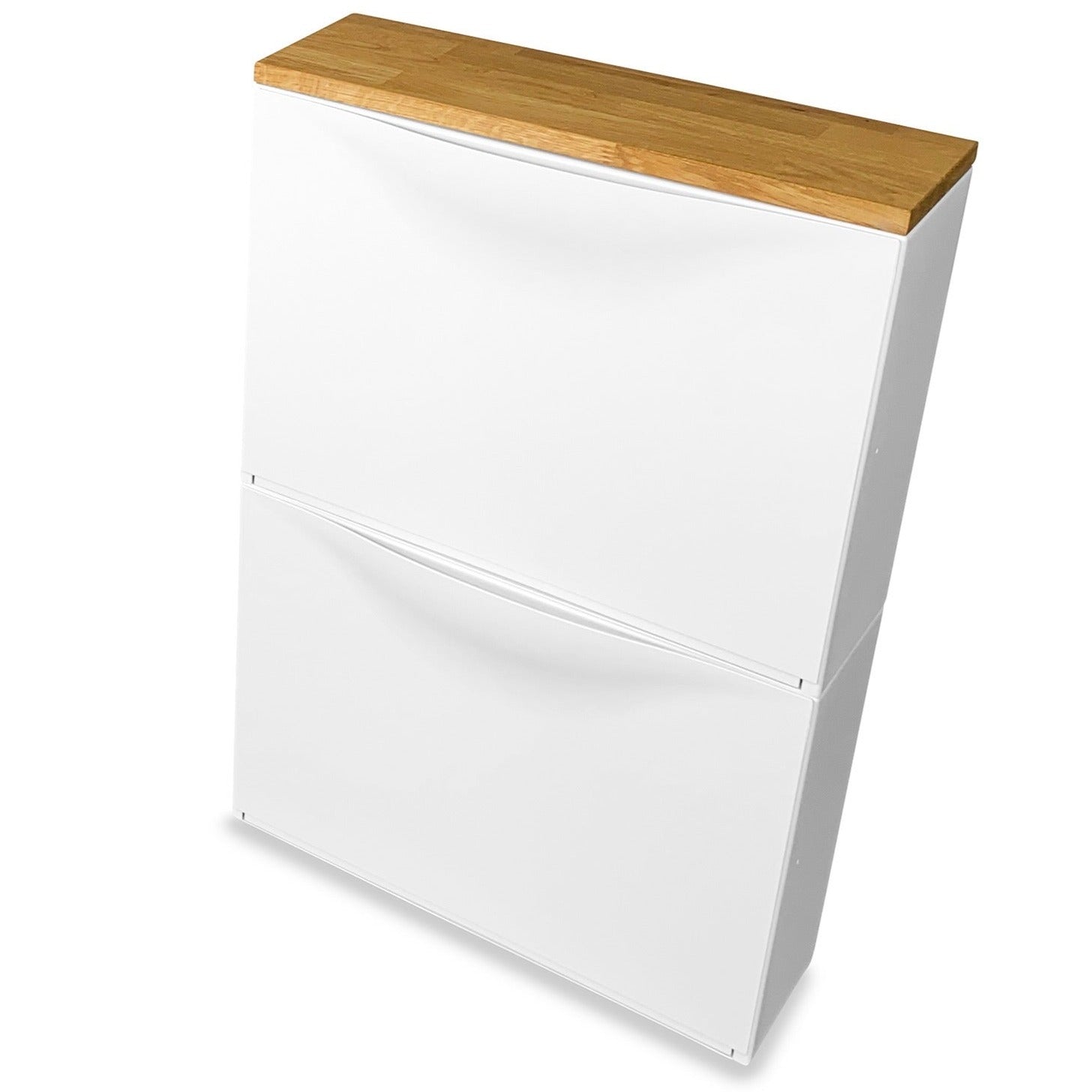 Ikea Trones Schuhschrank 1 Fach breit mit Deckplatte in Eiche Natur geölt