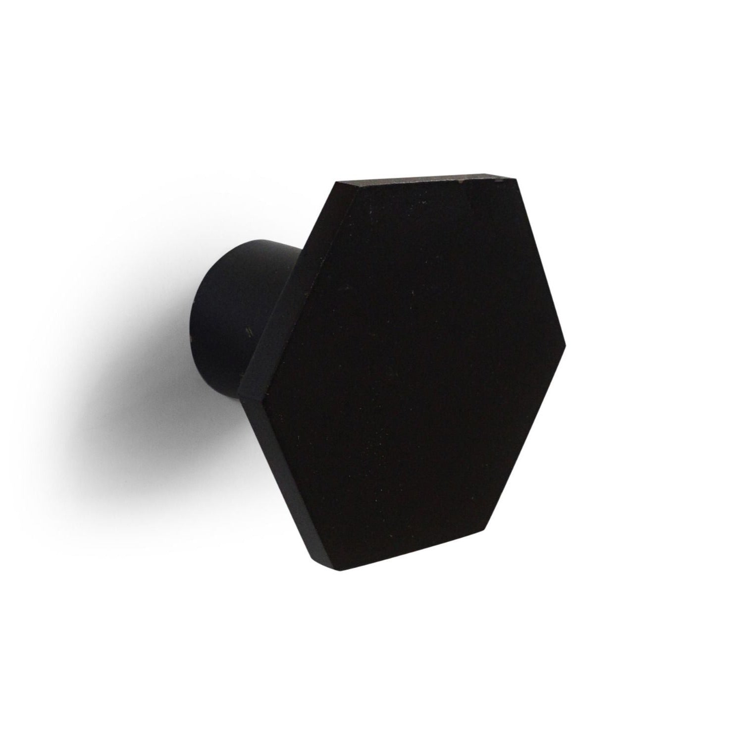 Möbelknopf Hexa Schwarz