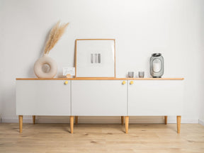8 Möbelfüße Upp 20cm in Kernbuche an Ikea Besta 3