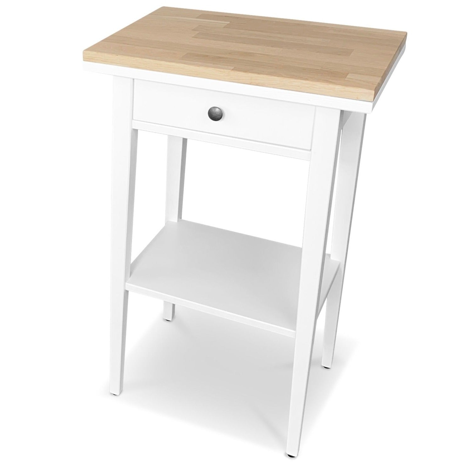 Hemnes Ablagetisch mit Deckplatte Eiche Weiß geölt