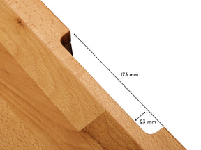 Holzplatte für IKEA Besta 2 breiter Korpus - OMFORMO