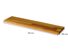 Deckplatte in Kernbuche für Ikea Trones Schuhschrank 1 Fach breit