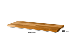 Holzplatte für Ikea Besta schmal in Kernbuche