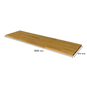 Holzplatte für Ikea Besta 2 breiter Korpus, Eiche Natur, Stärke 26 mm