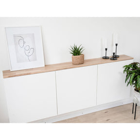 Holzplatte für IKEA Besta 3 schmaler Korpus