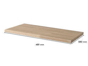 Holzplatte für Ikea Bissa 1 Eiche Weiß