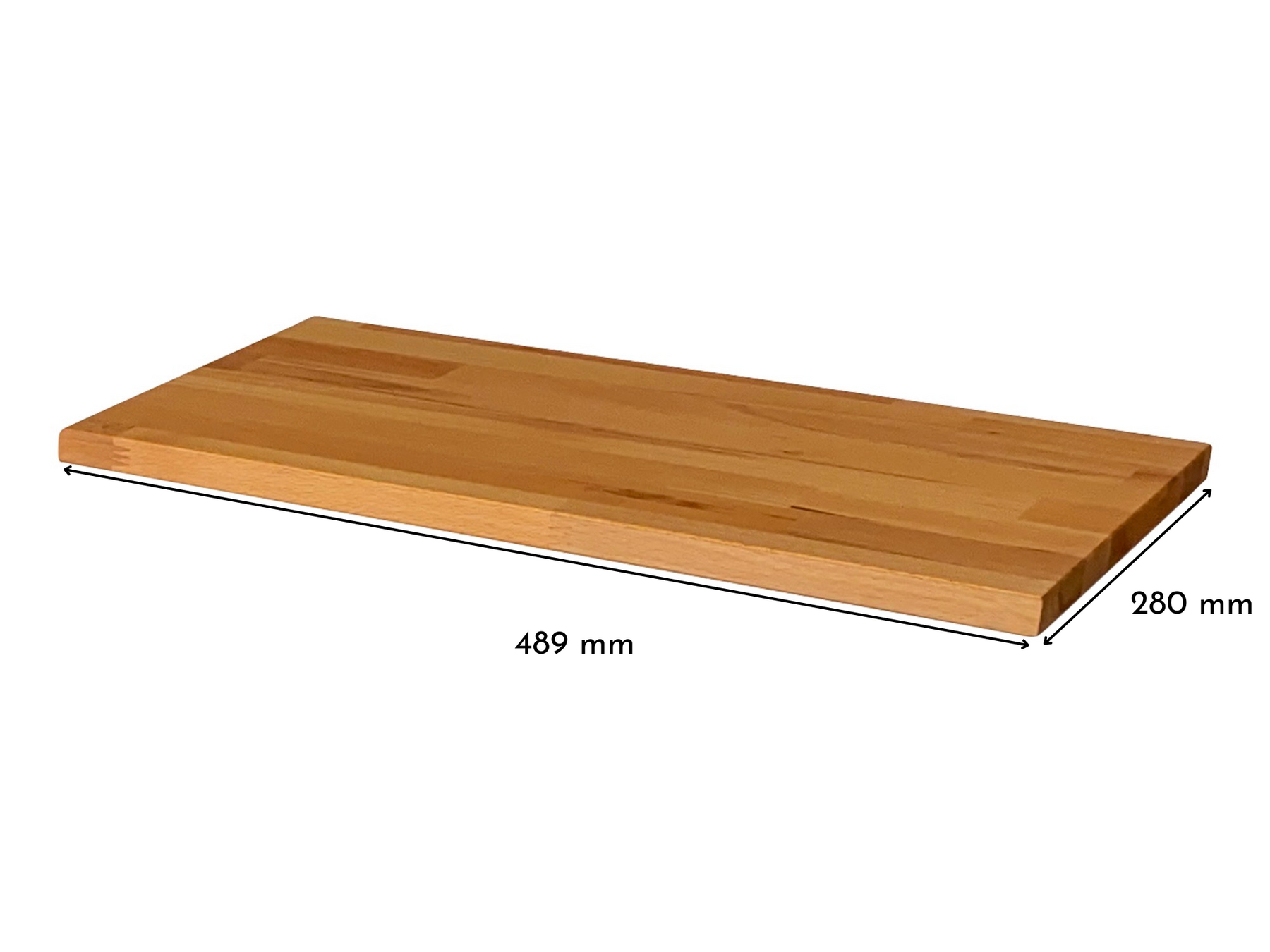 Holzplatte für Ikea Bissa 1 Kernbuche