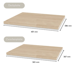 Deckplatten Bundle Ikea Vikhammer Eiche Weiß