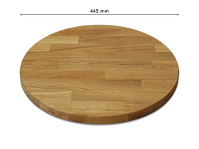 Holzplatte für IKEA Gladom Tabletttisch in Eiche Natur geölt in 26 mm Stärke - OMFORMO