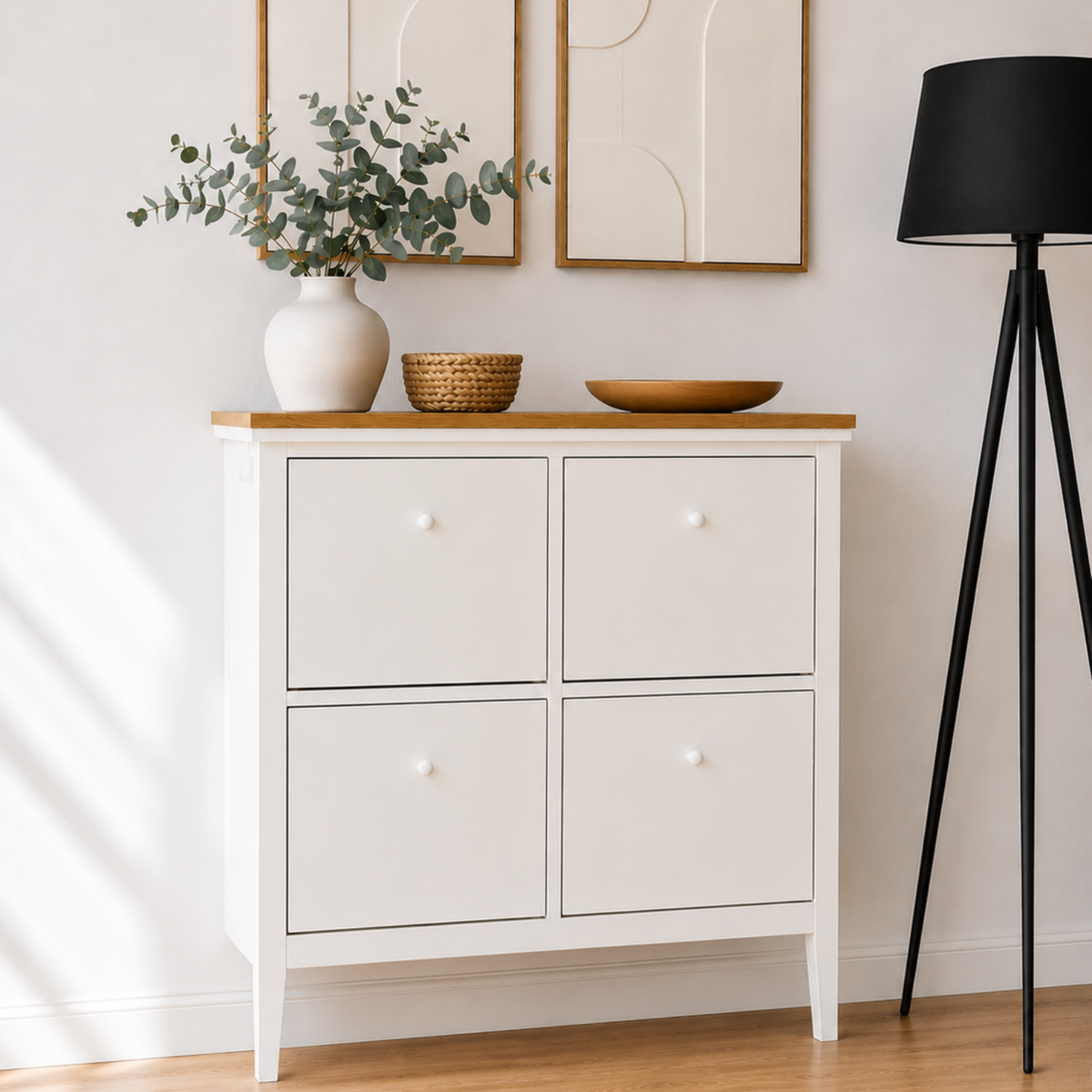 Holzplatte für IKEA Gullaberg Schuhschrank mit 4 Fächern - OMFORMO