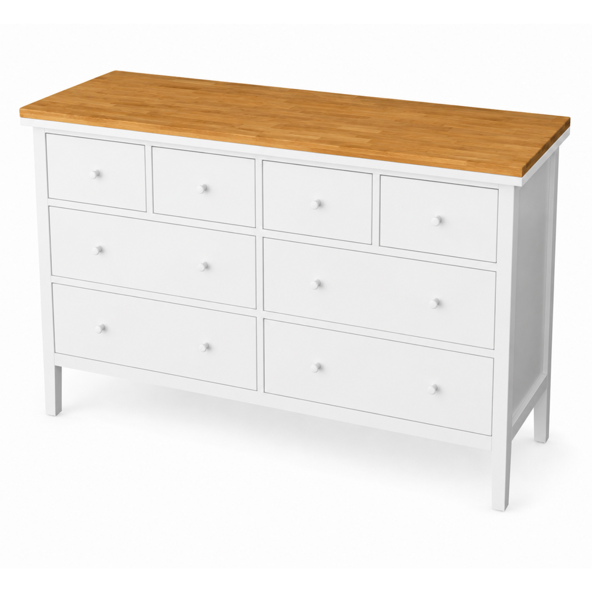 Holzplatte für IKEA Gullaberg Kommode mit 8 Schubladen