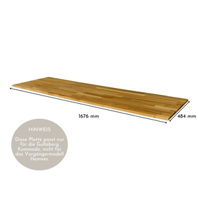 Holzplatte für IKEA Gullaberg Kommode mit 8 Schubladen
