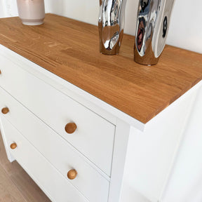 Hemnes Kommode Detailbild Holzplatte