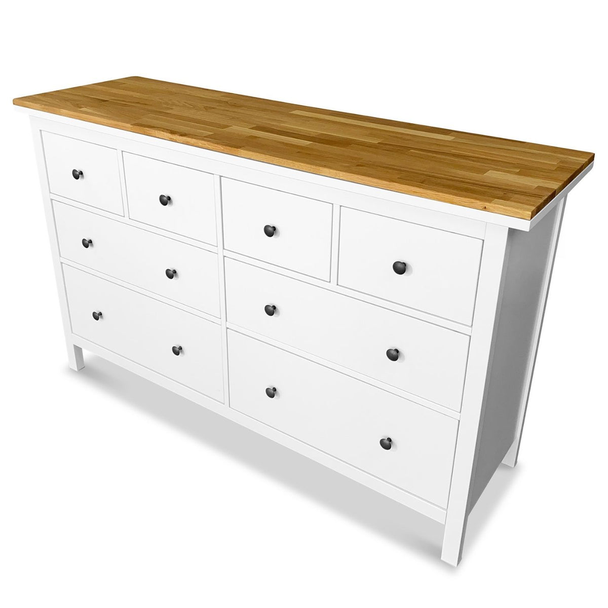 Ikea Hemnes Kommode mit 8 Schubladen mit Holzplatte in Eiche Natur