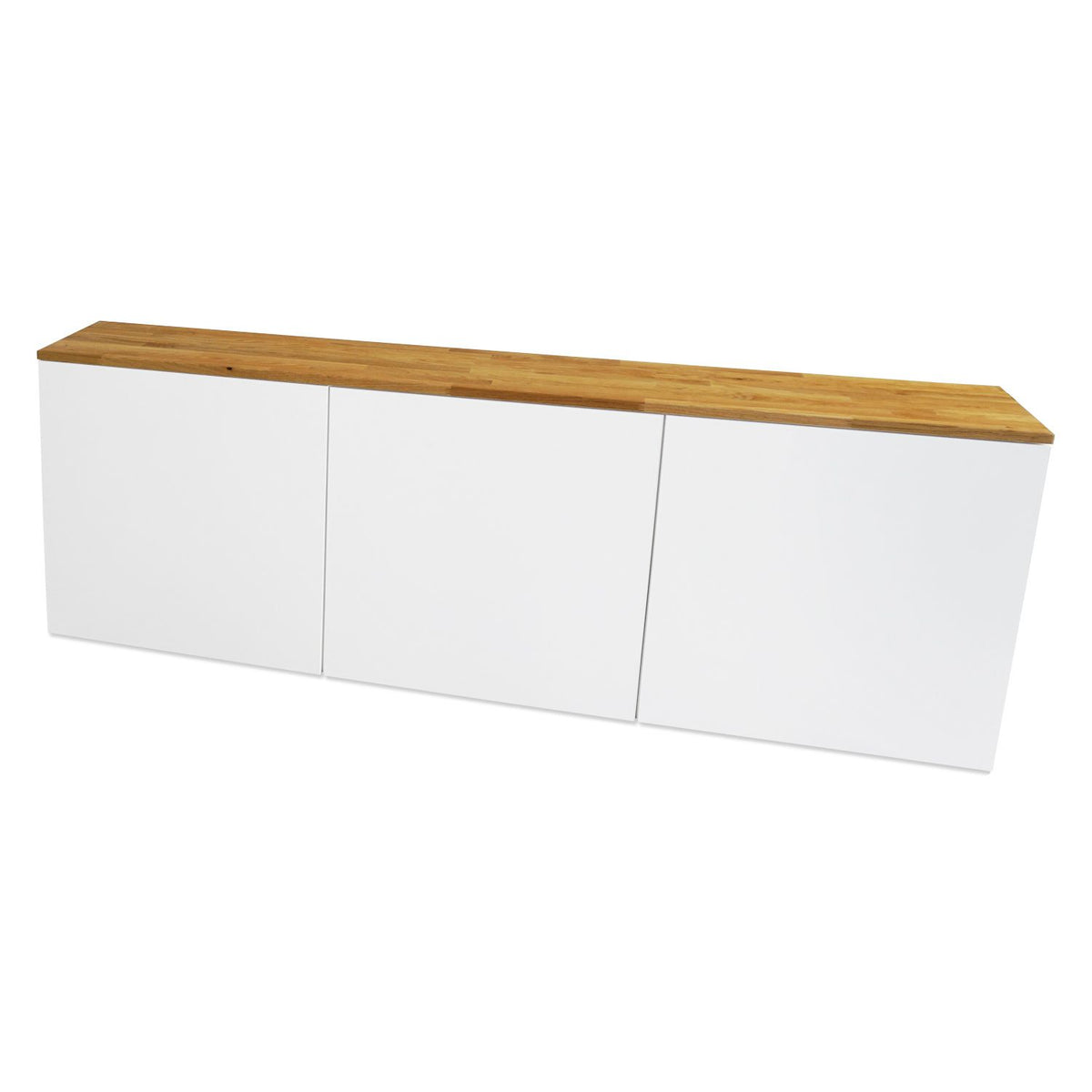 Ikea Knoxhult Wandschrank (3 Module) mit Deckplatte Eiche Natur