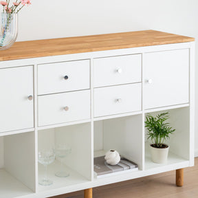 Holzplatte für IKEA Kallax Regal 4 Fächer breit