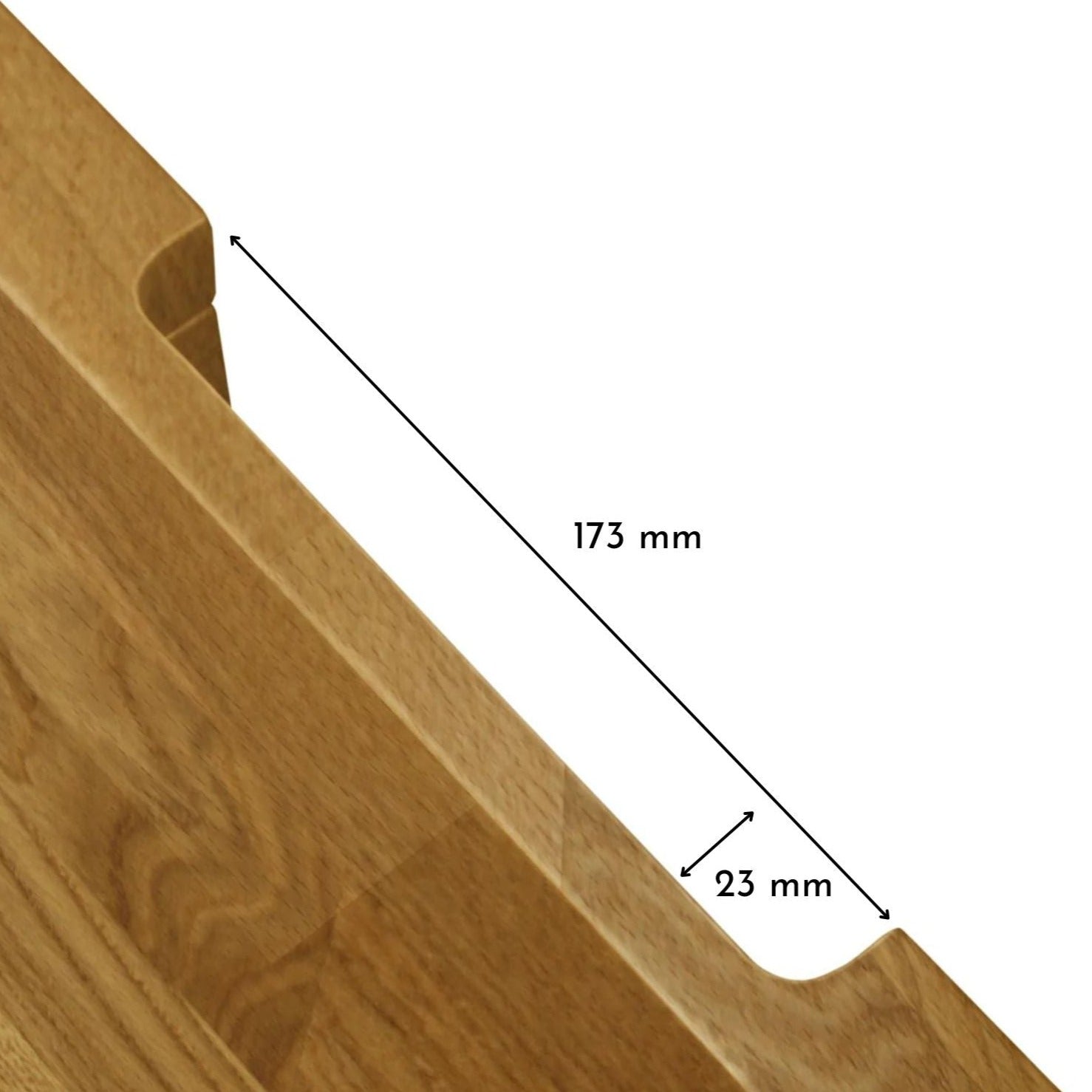 Holzplatte für IKEA Besta 2 breiter Korpus - OMFORMO