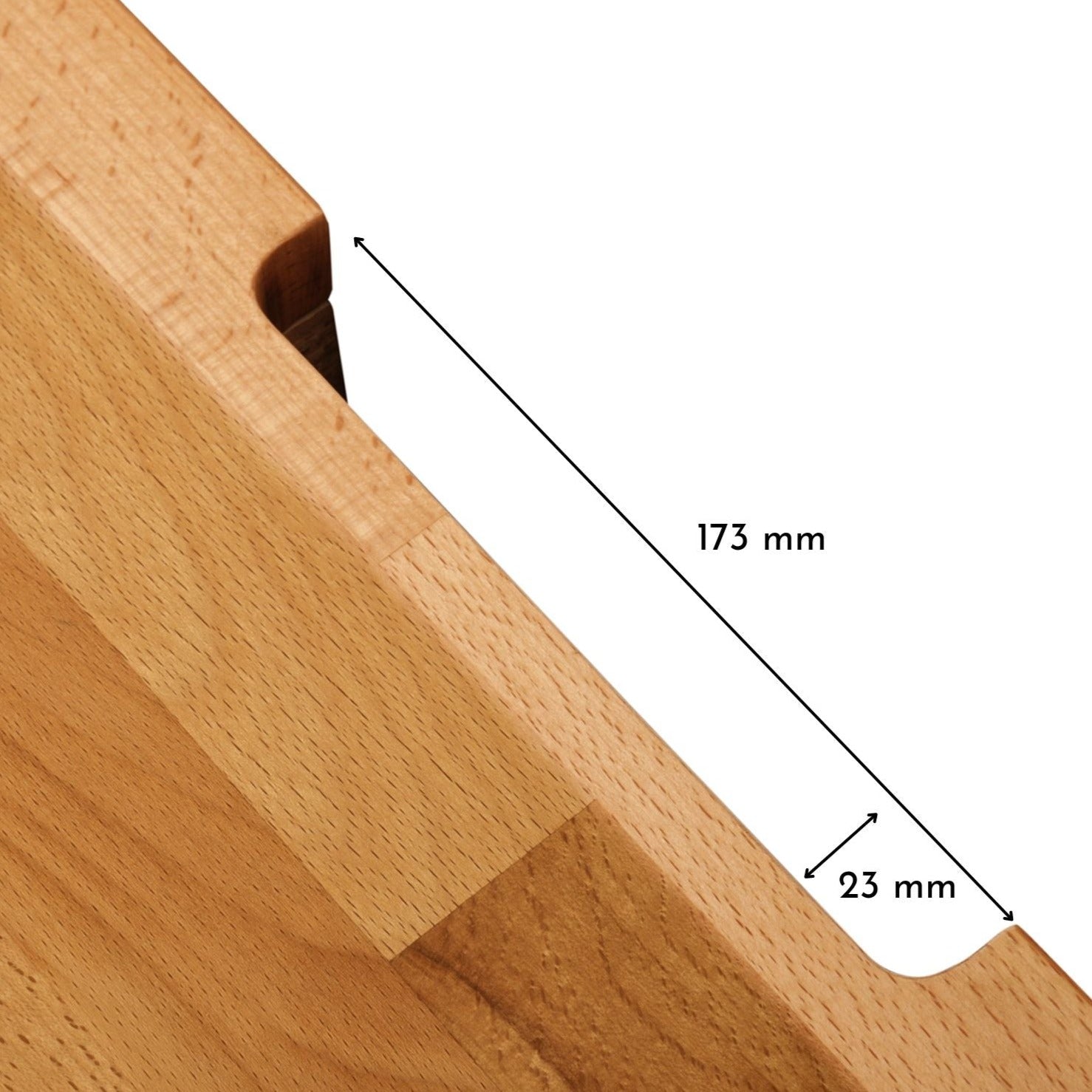 Holzplatte für IKEA Besta 4 breiter Korpus - OMFORMO