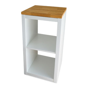 Ikea Kallax Regal, 1 Würfel mit Deckplatte Eiche Natur geölt, Stärke 26 mm