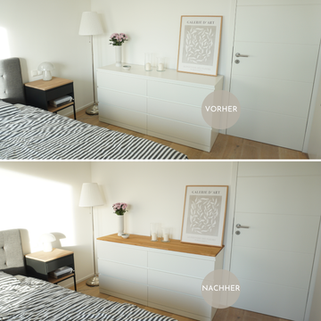 Holzplatte für IKEA Malm Kommode 160 cm Breite