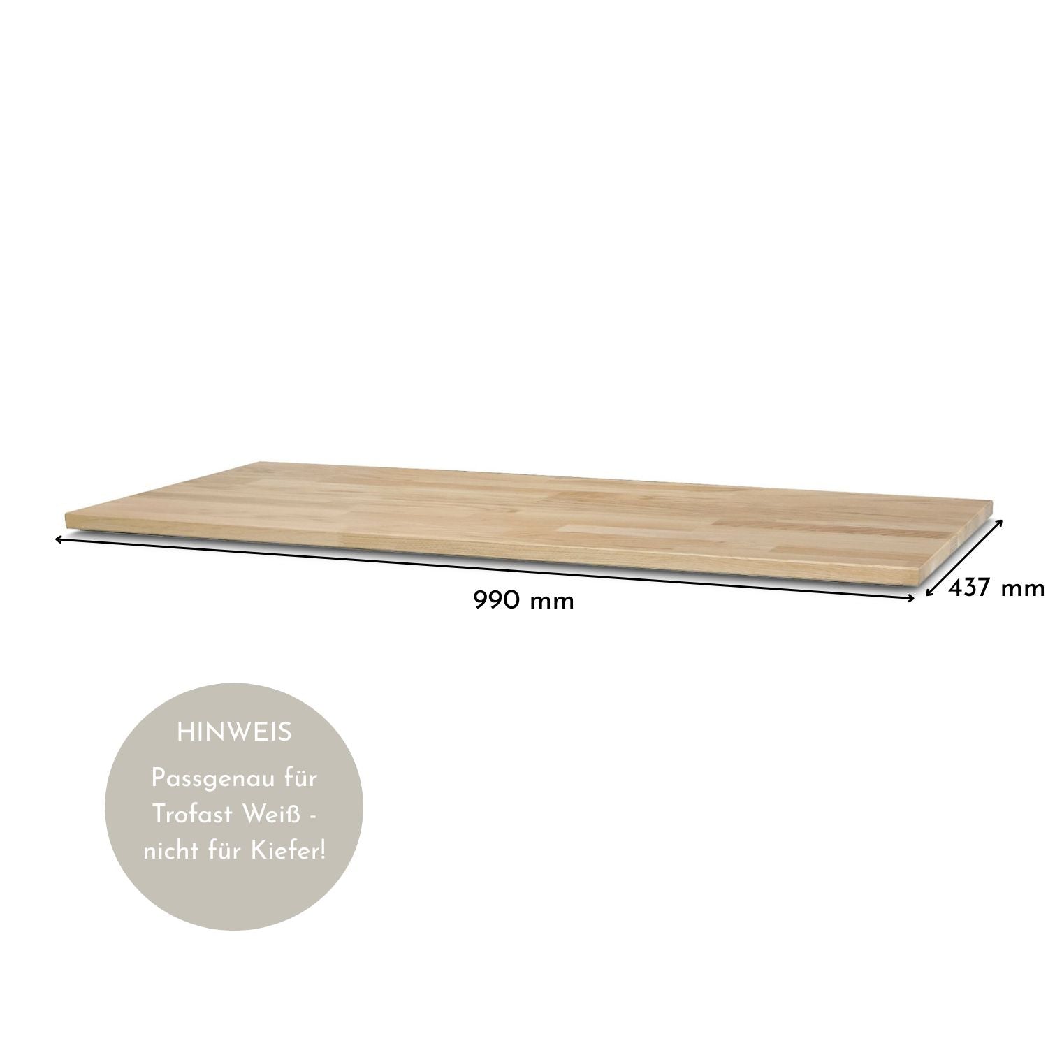 Holzplatte für IKEA Trofast