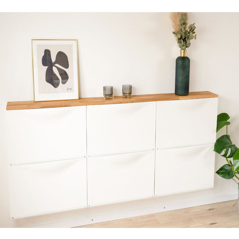 Holzplatte für IKEA Trones Schuhschrank 3 Fächer breit